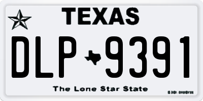 TX license plate DLP9391