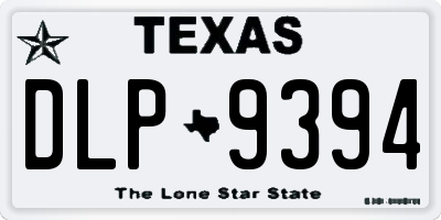 TX license plate DLP9394