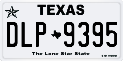 TX license plate DLP9395