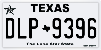 TX license plate DLP9396