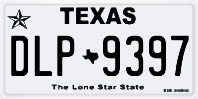 TX license plate DLP9397