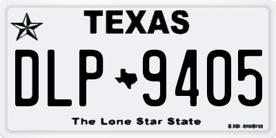 TX license plate DLP9405