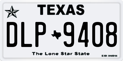 TX license plate DLP9408