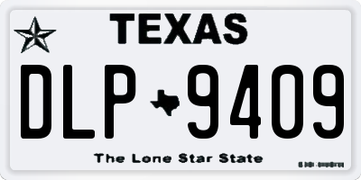 TX license plate DLP9409