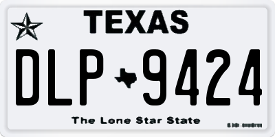 TX license plate DLP9424