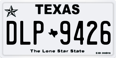 TX license plate DLP9426