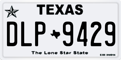 TX license plate DLP9429