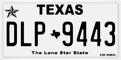 TX license plate DLP9443