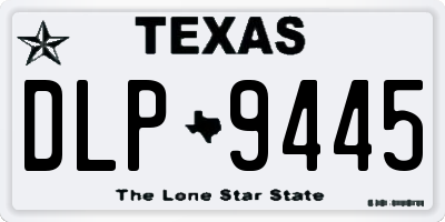 TX license plate DLP9445