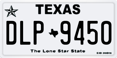 TX license plate DLP9450