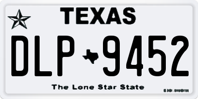 TX license plate DLP9452