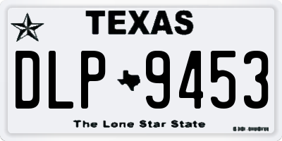 TX license plate DLP9453
