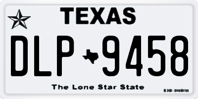 TX license plate DLP9458