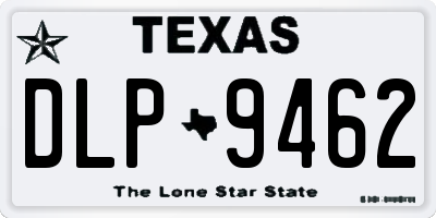 TX license plate DLP9462