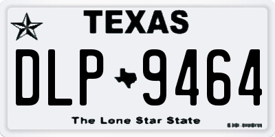 TX license plate DLP9464