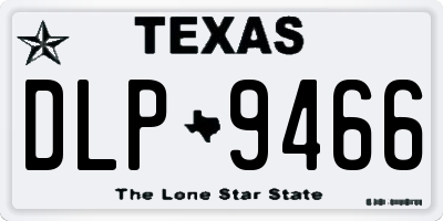 TX license plate DLP9466