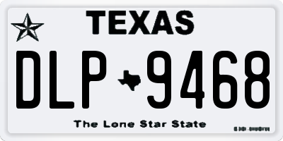 TX license plate DLP9468