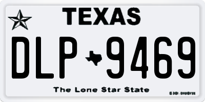 TX license plate DLP9469