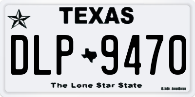 TX license plate DLP9470
