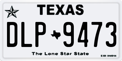 TX license plate DLP9473