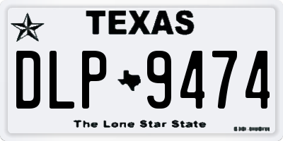 TX license plate DLP9474
