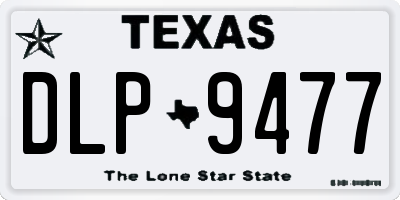 TX license plate DLP9477
