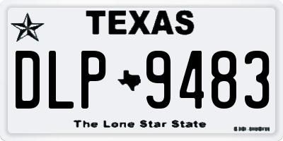 TX license plate DLP9483