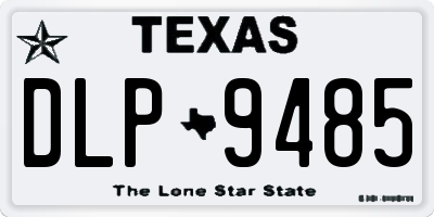 TX license plate DLP9485
