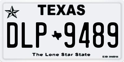 TX license plate DLP9489