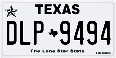 TX license plate DLP9494