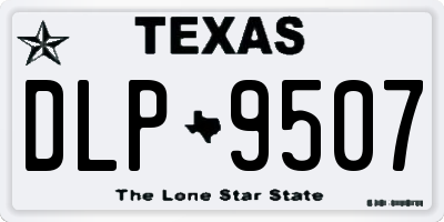 TX license plate DLP9507