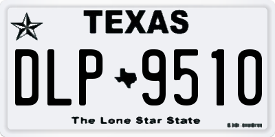 TX license plate DLP9510