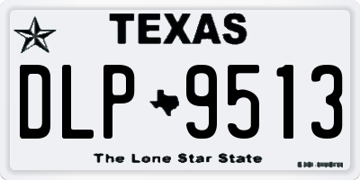 TX license plate DLP9513