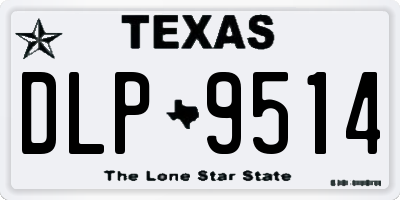 TX license plate DLP9514