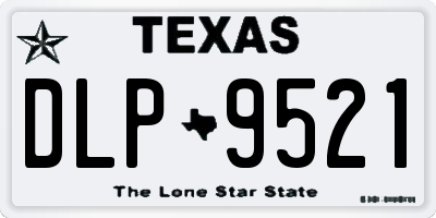 TX license plate DLP9521