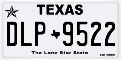 TX license plate DLP9522