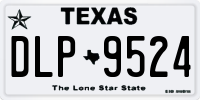 TX license plate DLP9524