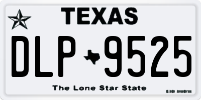 TX license plate DLP9525