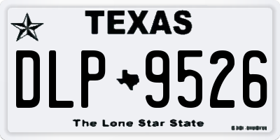 TX license plate DLP9526