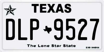 TX license plate DLP9527