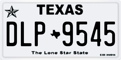 TX license plate DLP9545