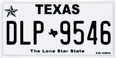 TX license plate DLP9546