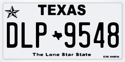 TX license plate DLP9548