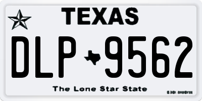 TX license plate DLP9562