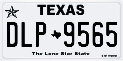 TX license plate DLP9565