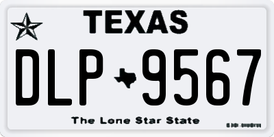 TX license plate DLP9567