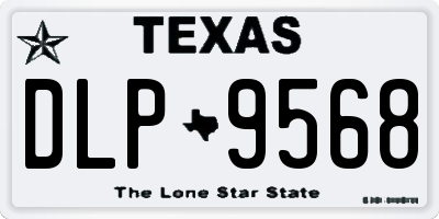 TX license plate DLP9568