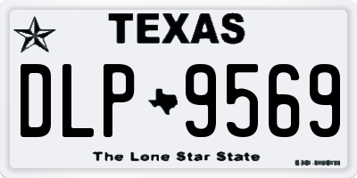TX license plate DLP9569