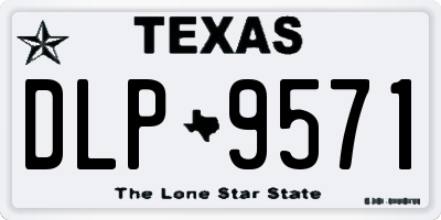 TX license plate DLP9571
