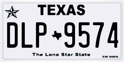 TX license plate DLP9574